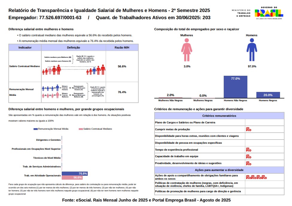 Relatório de Transparência Salarial